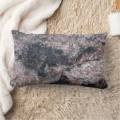 自然なピンクの石の質 ランバークッション (ブランケット)