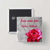 自然なヘルスケアの名前Tage 缶バッジ (正面&裏面)