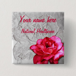 自然なヘルスケアの名前Tage 缶バッジ