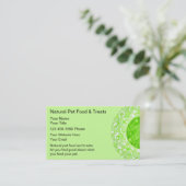 自然なペットフードの名刺 名刺 (スタンド正面)
