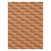 自然なユーカリの木製の穀物の一見 テーブルクロス (正面)