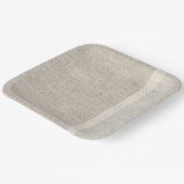 自然なリネンのファブリックの色が時代を超越 ペーパープレート (傾斜あり)