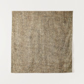 自然なリネンの背景、袋詰め、ベージュ タペストリー (正面(横))