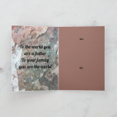 自然なロック ミュートカラー フォト カード (内部)