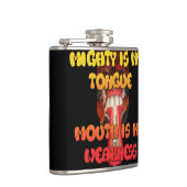 自然な人 面白い 弱い 口 フラスク (右)