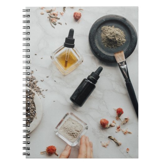 自然な健康ホリスティックの精油のノート ノートブック (正面)