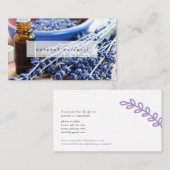 自然な健康ラベンダーの精油 名刺 (正面/裏面)