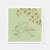 自然な優雅さを受け入れる スタンダードカクテルナプキン (正面)