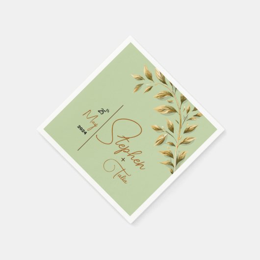 自然な優雅さを受け入れる スタンダードカクテルナプキン (角)