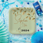 自然な優雅さを受け入れる ペーパープレート (パーティー)