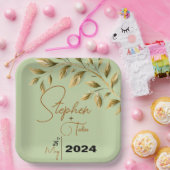 自然な優雅さを受け入れる ペーパープレート (パーティー)