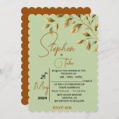 自然な優雅さを受け入れる 招待状 (正面/裏面)