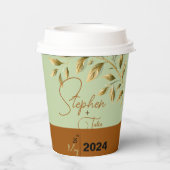 自然な優雅さを受け入れる 紙コップ (裏面)