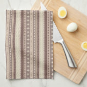 自然な地球トーン キッチンタオル (四つ折り)