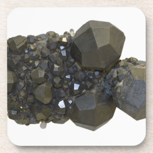 自然な型枠のガーネット コースター (正面)