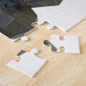 自然な型枠のガーネット ジグソーパズル (側面)