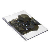 自然な型枠のガーネット ノートブック (右側)