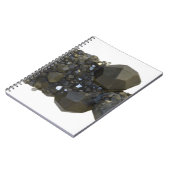 自然な型枠のガーネット ノートブック (左側)