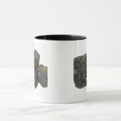 自然な型枠のガーネット マグカップ (中央)