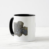 自然な型枠のガーネット マグカップ (正面左)