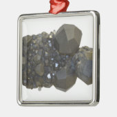 自然な型枠のガーネット メタルオーナメント (左)