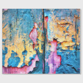 自然な天候は古い板パターン質をもたらします ラッピングペーパー (フラット)