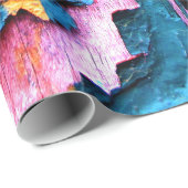 自然な天候は古い板パターン質をもたらします ラッピングペーパー (ロールコーナー)