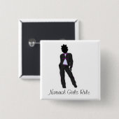 自然な女の子 缶バッジ (正面&裏面)