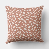 自然な家のためのテラコッタ オーガニック デザイン クッション (裏面)