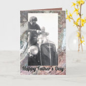 自然な岩の落ち着いた色の写真 カード (黄色い花)