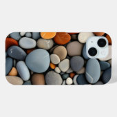 自然な川の石の土色の美しい携帯電話 Case-Mate iPhoneケース (裏面 (横))