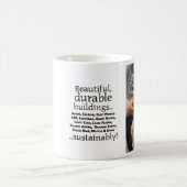 自然な建築者のマグ コーヒーマグカップ (中央)