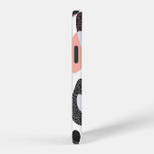 自然な形:幾何学的なシームレステクスチャ iPhoneケース (右側面)