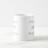 自然な成長を信じて シンプルな毎日の引用 コーヒーマグカップ (中央)