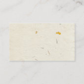 自然な押された紙 名刺 (裏面)