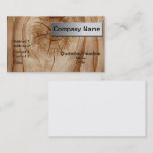 自然な木製の専門の名刺 名刺 (正面/裏面)