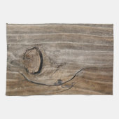 自然な木製の穀物 キッチンタオル (横)