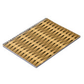 自然な杖の籐 ノートブック (左側)