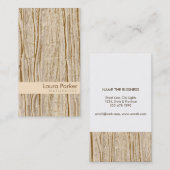 自然な森林ブラウンの木の心配の景色の芝生 名刺 (正面/裏面)