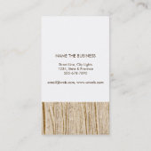 自然な森林ブラウンの木の心配の景色の芝生 名刺 (裏面)