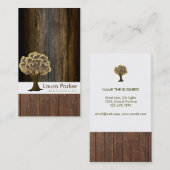 自然な森林木製の木の心配の景色の芝生 名刺 (正面/裏面)