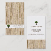 自然な森林金ゴールドの木の心配の庭の芝生 名刺 (正面/裏面)