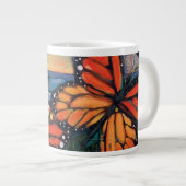 自然な橋ジャンボマグのマダラチョウ ジャンボコーヒーマグカップ (正面右)