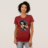 自然な毛の女王 Tシャツ (正面フル)