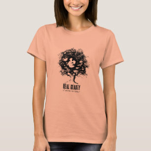自然な毛の美しい Tシャツ
