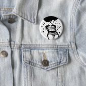 自然な毛のTシャツ 缶バッジ (インサイチュ)