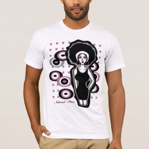 自然な毛 Tシャツ