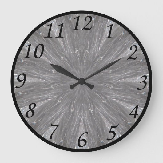 自然な水時計- ラージ壁時計 (正面)