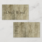 自然な流木の木の刺激を受けたなビーチ木 名刺 (正面/裏面)