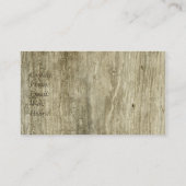 自然な流木の木の刺激を受けたなビーチ木 名刺 (裏面)